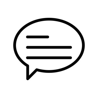 Yorum simgesi (2) lineer logo işareti koleksiyonu web için siyah ve beyaz olarak ayarlandı