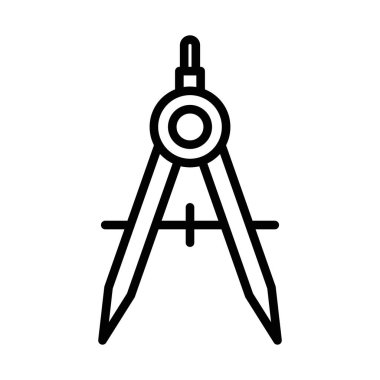 Geometrik pusula simgesi doğrusal logo işareti koleksiyonu web için siyah ve beyaz olarak ayarlandı