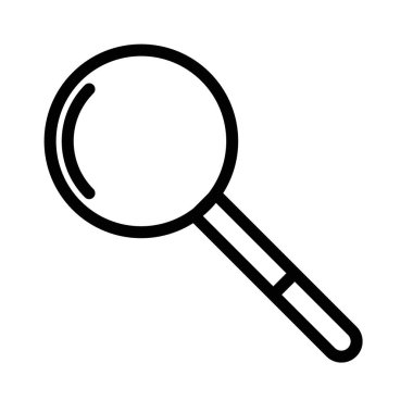 arama simgesi doğrusal logo işareti koleksiyonu siyah ve beyaz olarak web için ayarlandı