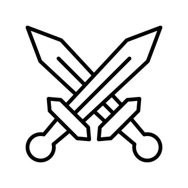 Xifos simgesi doğrusal logo işareti web için siyah beyaz olarak belirlendi