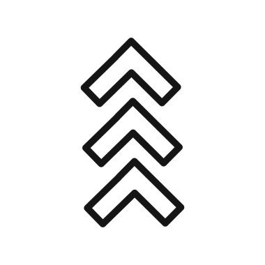 Ok simgesi simgesi vektör çizgisi logosu veya sembol koleksiyon özet biçimi