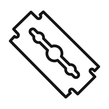 Bıçak ustura simgesi vektör çizgisi logosu veya sembol koleksiyon özet biçimi