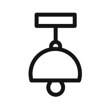 tavan spotlight simgesi vektör çizgisi logosu veya sembol koleksiyon özet biçimi