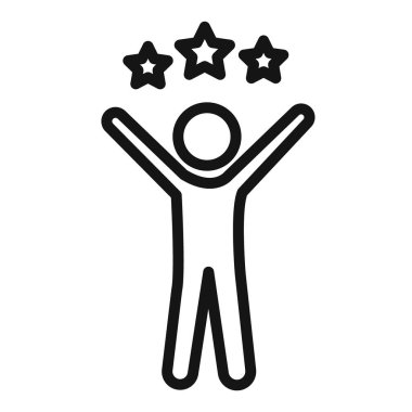 Şampiyon simge vektör çizgisi logosu veya sembol koleksiyon taslak biçimi