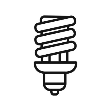 enerji verimliliği ampul simgesi vektör çizgisi logosu veya sembol koleksiyon özet biçimi