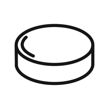 Puck simge vektör çizgisi logo işareti veya sembol koleksiyon özet biçimi