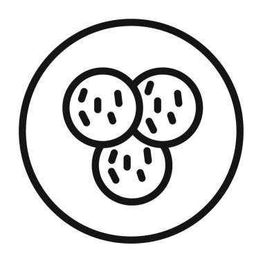 Shaobing simge vektör çizgisi logosu veya sembol koleksiyon özet biçimi