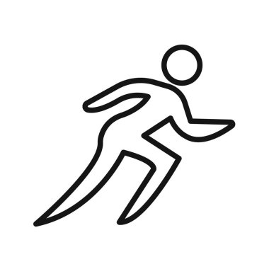 Sprint simge vektör çizgisi logosu veya sembol koleksiyon özet biçimi