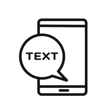 metin simgesi vektör çizgisi logosu veya sembol koleksiyon özet biçimi