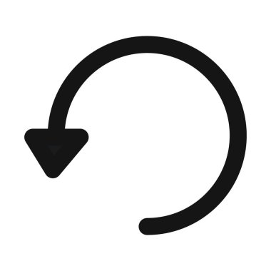 Oku geri al simge vektör çizgisi logo işareti veya sembol koleksiyon özet biçimi