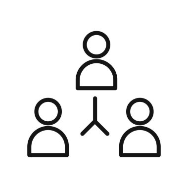 Kullanıcı etkileşimi simgesi vektör çizgisi logosu veya sembol koleksiyon özet biçimi