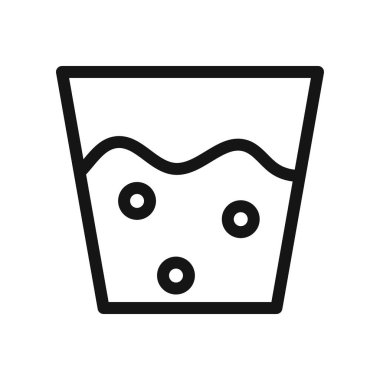 Su emme simgesi vektör çizgisi logosu veya sembol koleksiyon özet biçimi