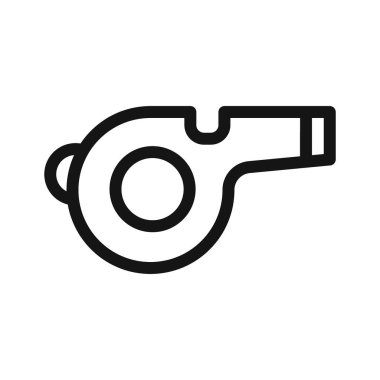 Islık simgesi vektör çizgisi logosu veya sembol koleksiyon özet biçimi