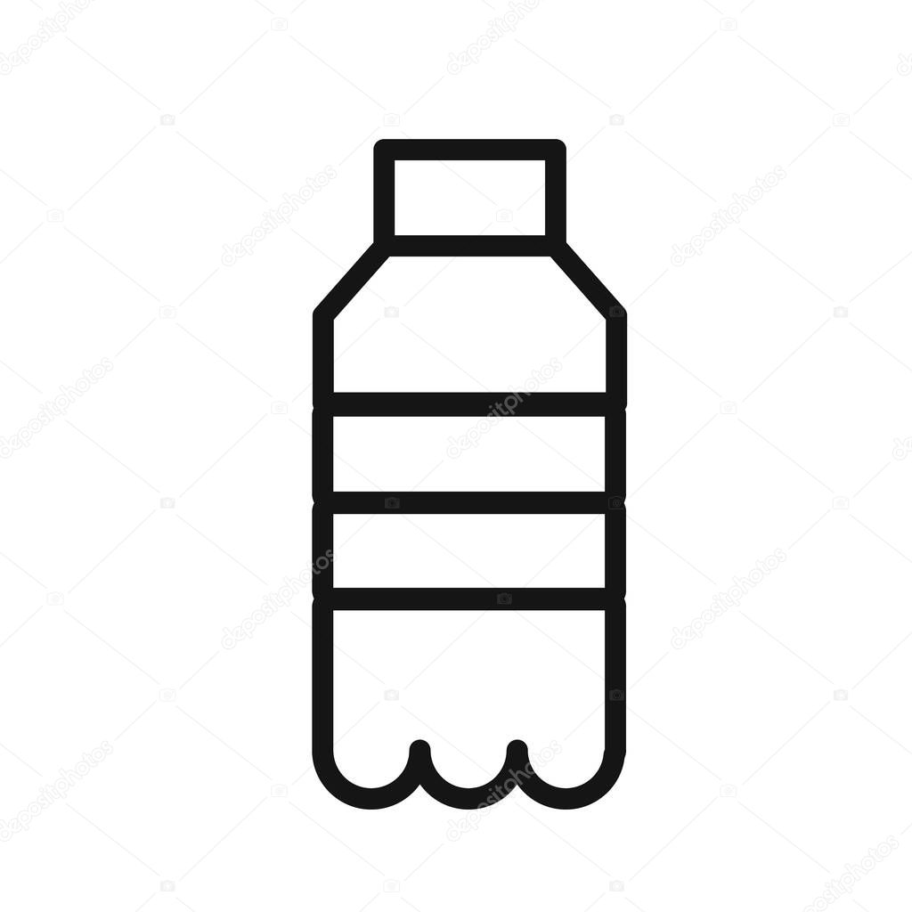 Water bottle icon (2) vector line logo mark or symbol set collection outline style
