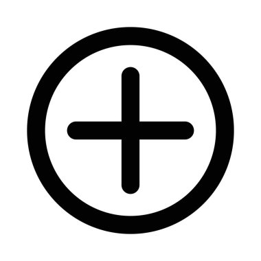 İnce çizgi dış hat biçimi ve doğrusal vektör işareti olarak Simge ekle