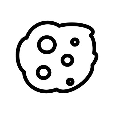 Kabarcıklar ve köpük simgesi ince çizgi çizgisi biçimi ve doğrusal vektör işareti ile ayarlandı