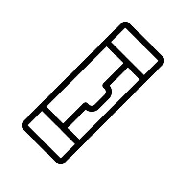 Elektrik sigorta simgesi ince çizgi çizgisi biçimi ve doğrusal vektör işareti ile ayarlandı
