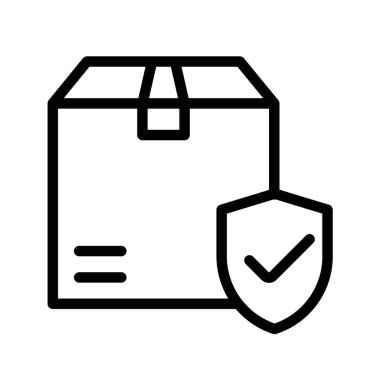 lojistik yönetim simgesi ince çizgi ana hatları ve doğrusal vektör işareti ile ayarlandı