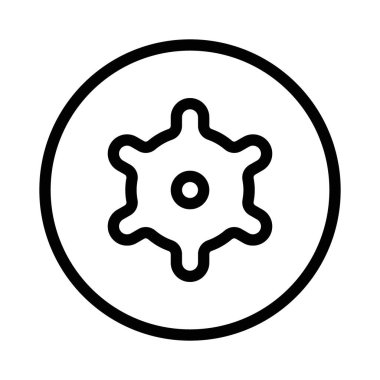 İnce çizgi ana hatları ve doğrusal vektör işaretinde simge ayarla