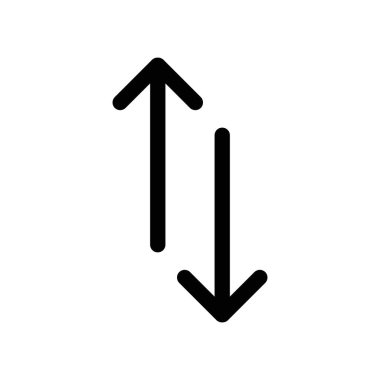 Simgeyi ince çizgi dış hat biçimi ve doğrusal vektör işaretiyle değiştir