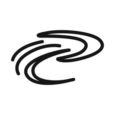 Bumerang Simgesi doğrusal vektör grafik işareti veya web uygulaması için sembol