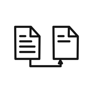 Simge aktarımı doğrusal vektör grafik işareti veya web uygulaması ui için sembol