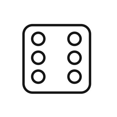 Zar Altı Simgesi doğrusal vektör grafik işareti veya web uygulaması ui için sembol