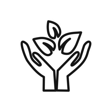 Adil ticaret simgesi doğrusal vektör grafik işareti veya web uygulaması ui için sembol