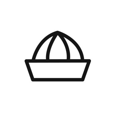 Limon sıkma simgesi doğrusal vektör grafik işareti veya web uygulaması ui için sembol