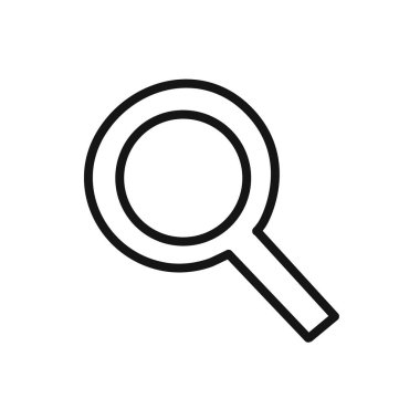 Web uygulaması ui için arama simgesi doğrusal vektör grafik işareti veya sembol