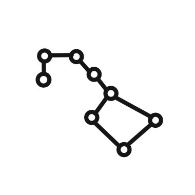 Ursa ana Simge doğrusal vektör grafik işareti veya web uygulaması ui için sembol