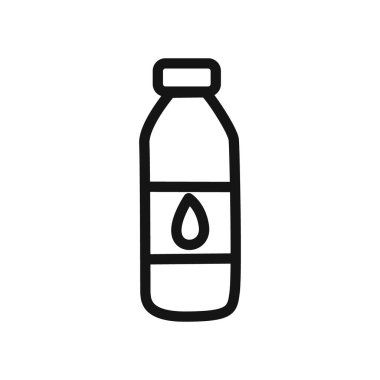 Su şişesi simgesi (2) lineer vektör grafik işareti veya web uygulaması ui için sembol