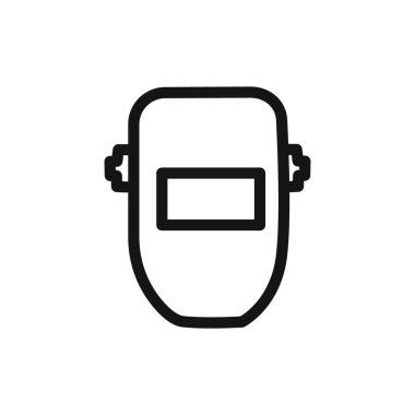 Kaynak kalkan kapağı simgesi doğrusal vektör grafik işareti veya web uygulaması ui için sembol