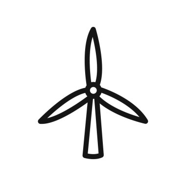 Windmill simgesi doğrusal vektör grafik işareti veya web uygulaması ui için sembol