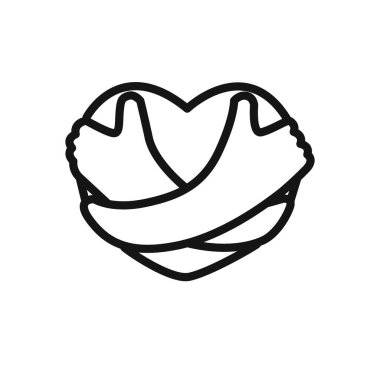 Kişisel bakım ikonunuz doğrusal vektör grafik imzası veya web uygulaması için belirlenmiş sembol