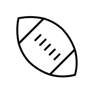 Amerikan Rugby top simgesi siyah-beyaz renk ana hatlarıyla belirlendi