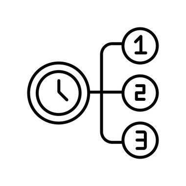 dosya önceliği simgesi siyah ve beyaz renk ana hatları vektöründe ayarlandı