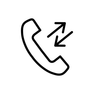 Gelen Arama simgesi siyah-beyaz renk özet vektörü olarak ayarlandı