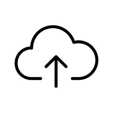 Simge Düz 'ünü siyah-beyaz renk dış hat vektörüyle yükle