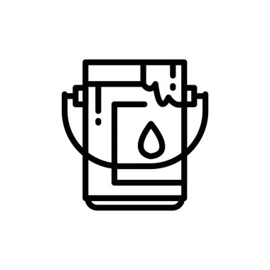 Kova simgesi tasarımı Ayaan tarafından basit düz vektör ana hatları koleksiyon logosu