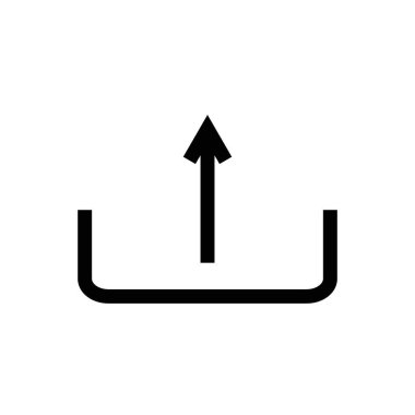 Simge yükle basit düz vektör ana hatları koleksiyon logosu