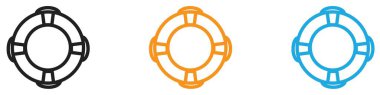 Lifebuoy halka simgesi vektör logosu koleksiyonu ya da paket grubu