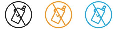 Elektronik Vaping simge vektör logo kümesi koleksiyonu ya da paket grubu yok