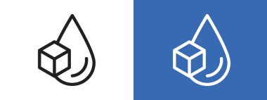 Kan şekeri simgesi simgesi işareti vektör ana hatları siyah ve beyaz