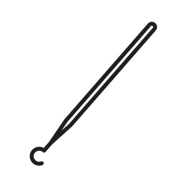 Siyah beyaz taslak koleksiyon işaretinde siyah çizgi sanat vektörü diş seçimi simgesi