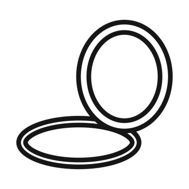 Siyah çizgi sanat vektörünü siyah beyaz taslak koleksiyon işaretinde yansıt