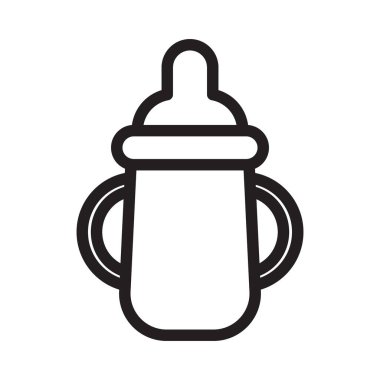 bebek yudumlama simgesi Siyah çizgi sanat vektörü siyah beyaz ana hat koleksiyon işareti