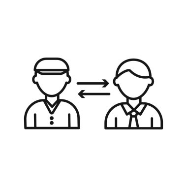 Siyah çizgi sanat vektörü siyah ve beyaz ana hat koleksiyon tablosu üzerinde çalıştırılıyor