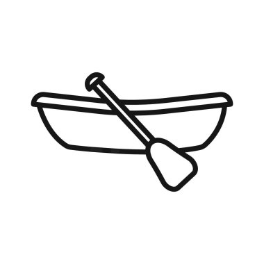 Kano simgesi Siyah çizgi sanat vektörü siyah ve beyaz ana hat koleksiyon işareti