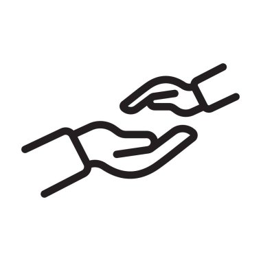 Siyah-beyaz taslak koleksiyon işaretli siyah çizgi sanat vektörü çocuklar için hayırseverlik